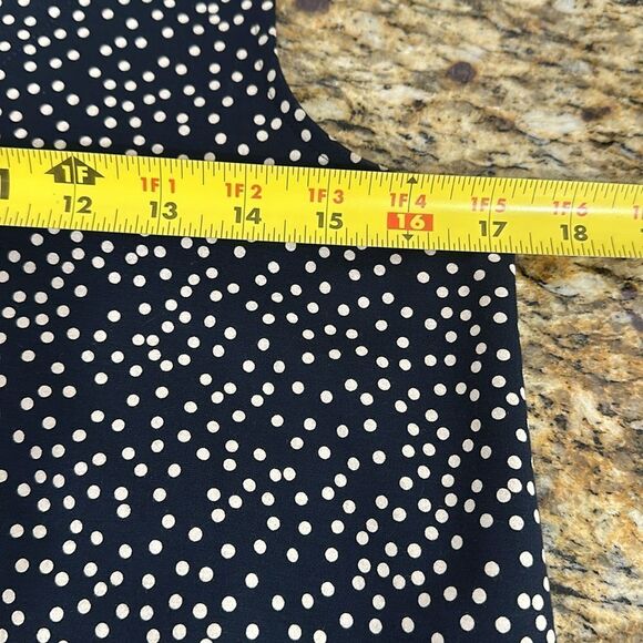 J. Jill Wearever Collection Polka Dot Maxi Tank Dress In Navy Size XSP - Picture 9 of 10